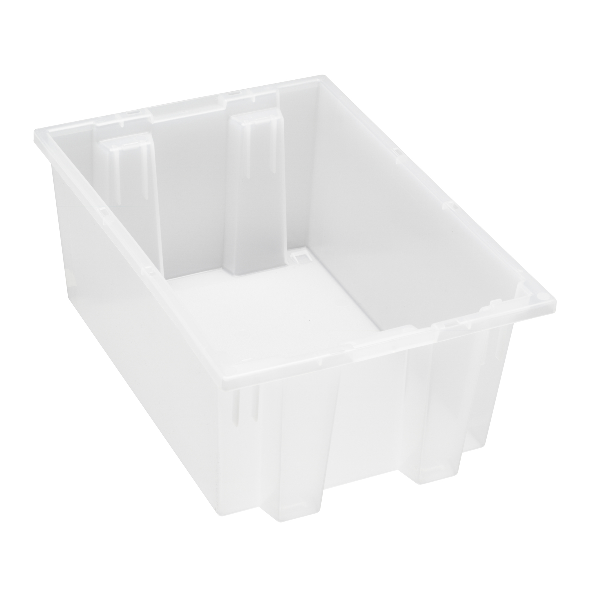 Quantum Clear Genuine Stack and Nest Totes, 8in., Model# SNT200CL